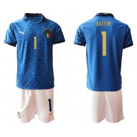 Fußballtrikots Italien Buffon 1 Kinder Euro 2020 Kurzarm Heimtrikotsatz kaufen